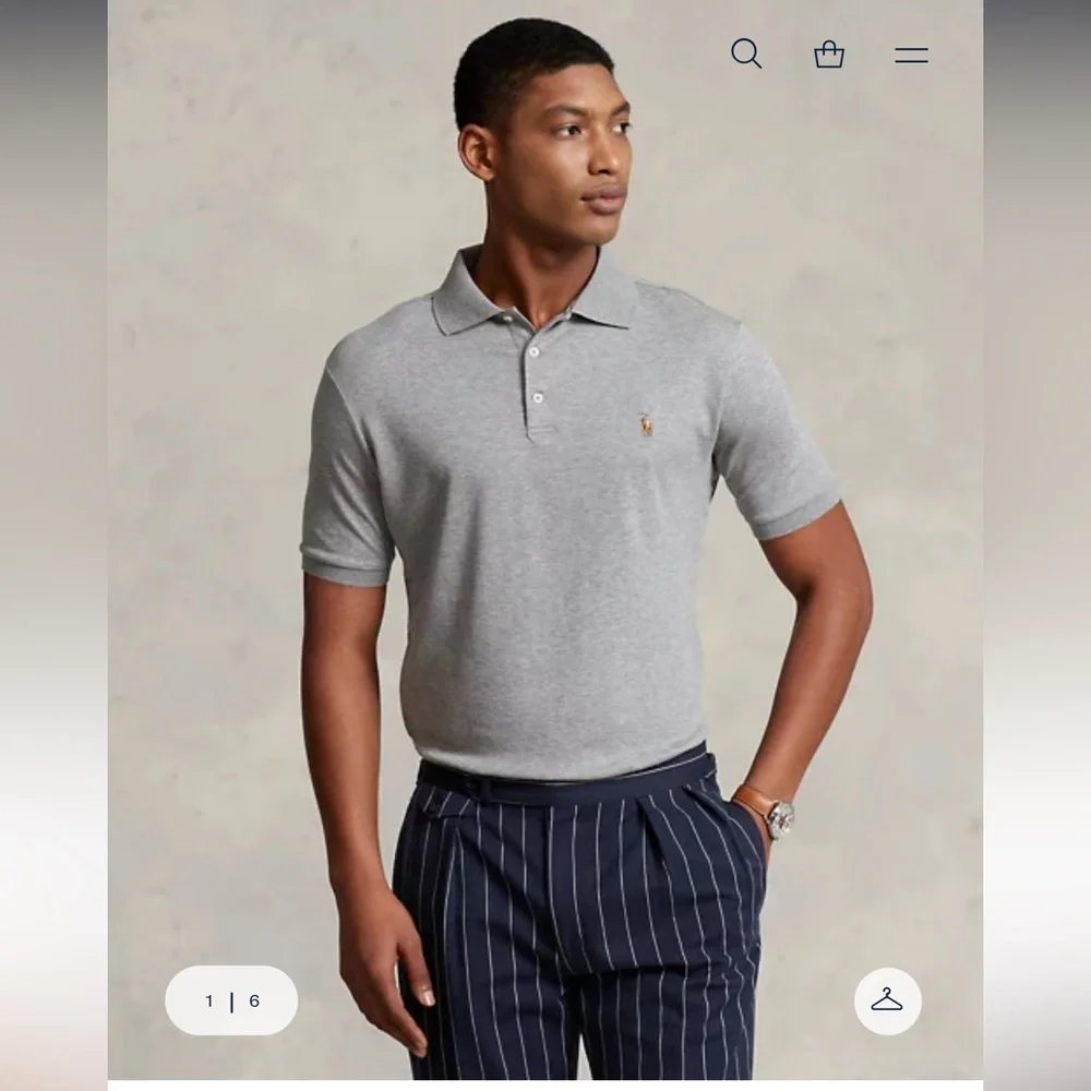 Polo‎ Ralph Lauren size XXL soft cotton classic grey polo shirt